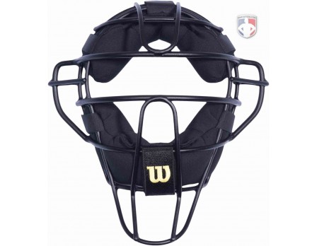 Wilson MLB Black Dyna-Lite Aluminum Umpire Mask with Black and