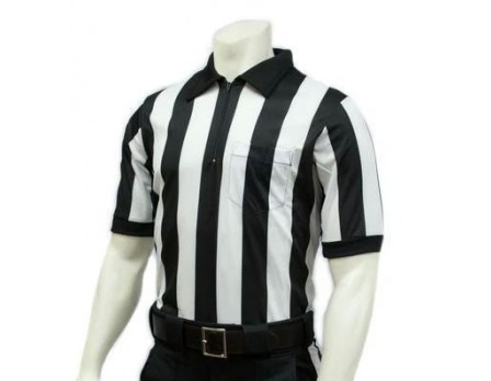 Referee Store | Smitty Body Flex Black Umpire Shirt w/CG Side Panel Black Large