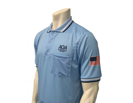 Arkansas (aoa) Short Sleeve Umpire Shirt - Powder Blue 