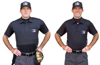 Ump Attire - Umpires and players are wearing yellow wristbands and